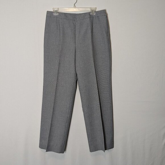 SUIT STUDIO Gray Polyester Career Dress Suit Pants; Side Zip; Size 10 - Picture 3 of 5